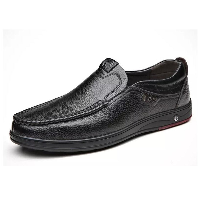 Zapato Mocasín Classic de Cuero Genuino para Hombre Stefano Romano®