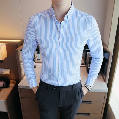 Camisa de Vestir Sport Fino Moderno Poliéster para Hombre Alessandro Stefano Romano®