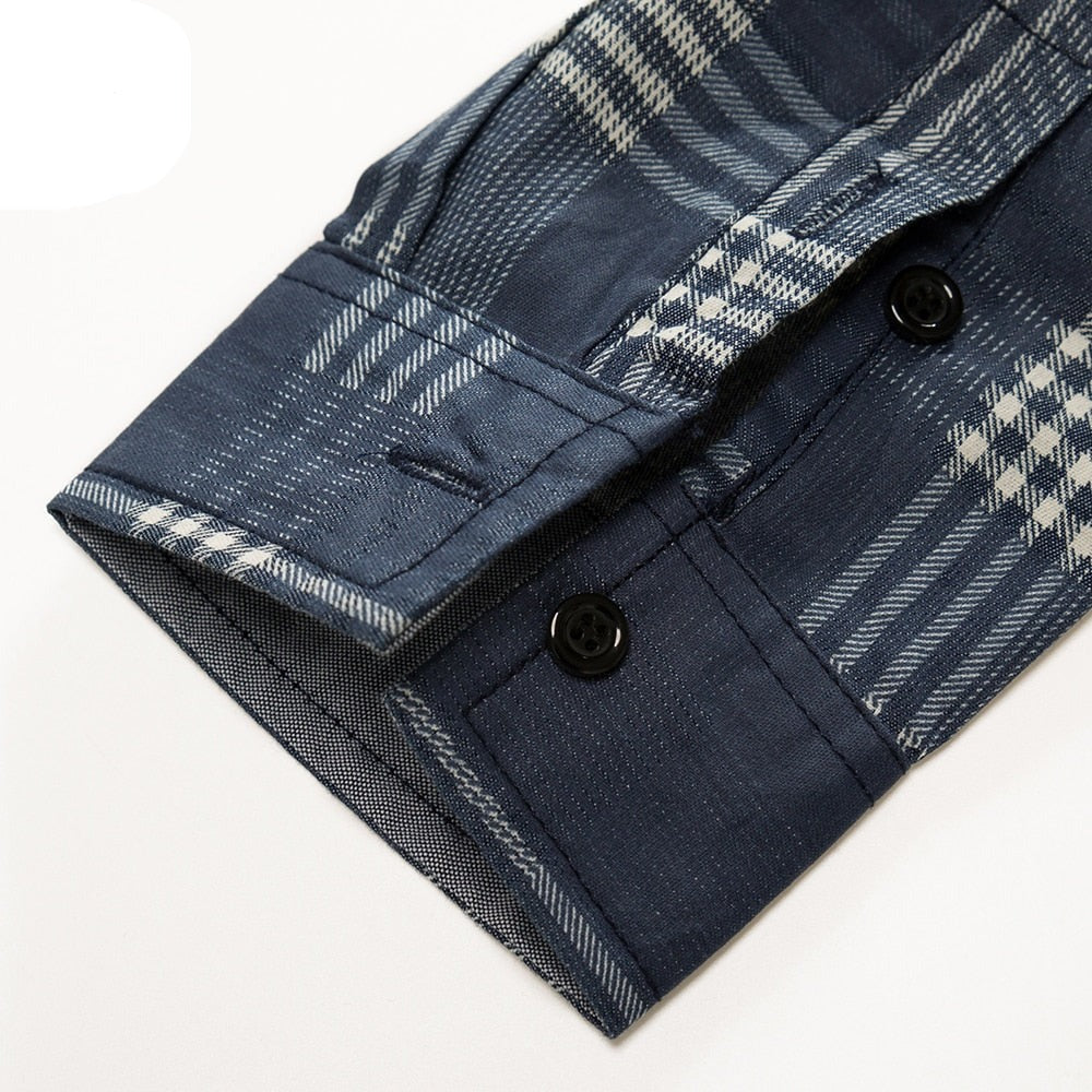 Camisa de Vestir a Cuadros para Hombre Stefano Romano®