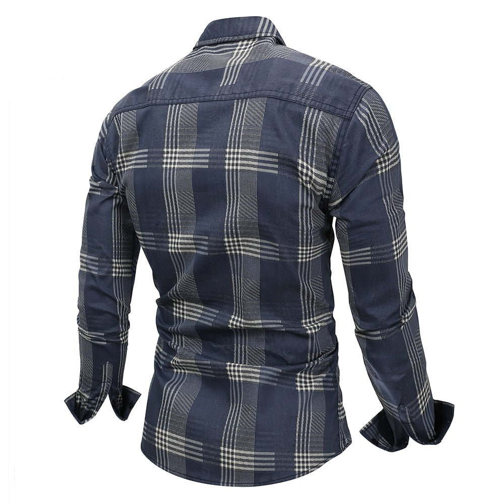 Camisa de Vestir a Cuadros para Hombre Stefano Romano®