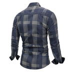 Camisa de Vestir a Cuadros para Hombre Stefano Romano®