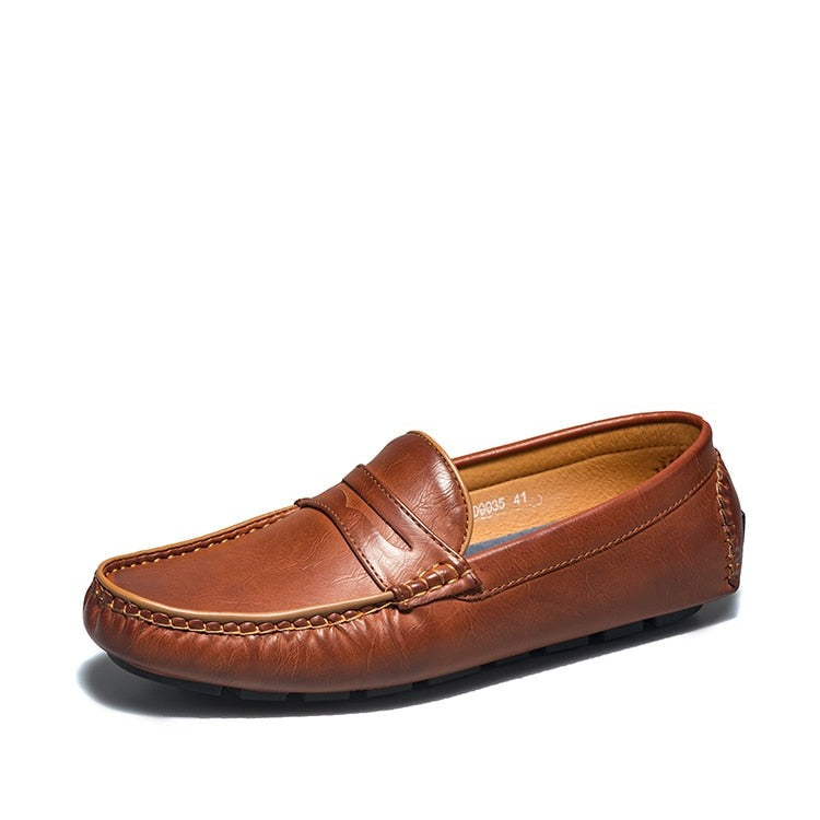 Mocasín de Cuero Genuino Antiderrapante para Hombre Stefano Romano®
