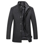 Abrigo Trench Coat de Lana para Hombre de Diseñador Stefano Romano®