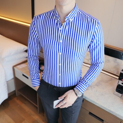 Camisa de Vestir Sport Fino Moderno Poliéster para Hombre Alessandro Stefano Romano®