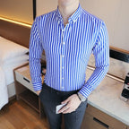 Camisa de Vestir Sport Fino Moderno Poliéster para Hombre Alessandro Stefano Romano®