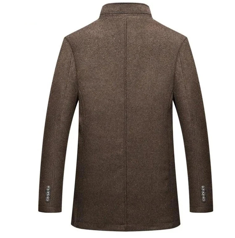 Abrigo Trench Coat de Lana para Hombre de Diseñador Stefano Romano®