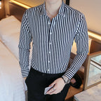 Camisa de Vestir Sport Fino Moderno Poliéster para Hombre Alessandro Stefano Romano®