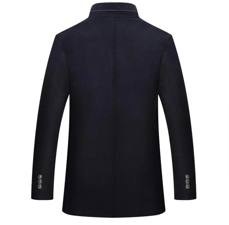 Abrigo Trench Coat de Lana para Hombre de Diseñador Stefano Romano®
