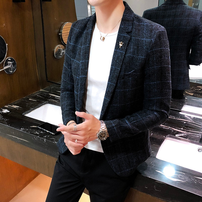 Blazer Sport Fino Moderno Algodón para Hombre Alessandro Stefano Romano®