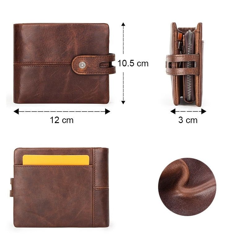 Cartera para Hombre de Cuero Genuino Stefano Romano®