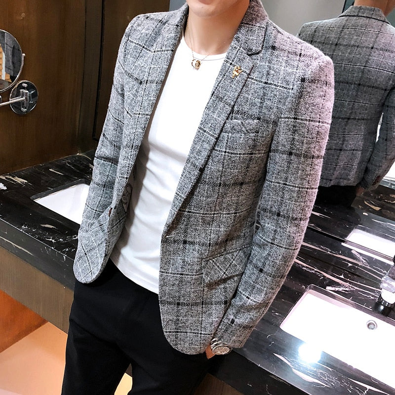 Blazer Sport Fino Moderno Algodón para Hombre Alessandro Stefano Romano®