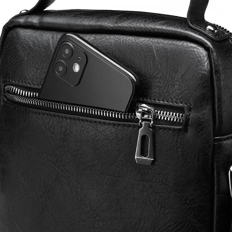 Bolsa Pequeña de Cuero Impermeable para Hombre Stefano Romano®