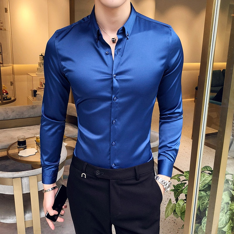 Camisa de Vestir Slim para Hombre Elegance Stefano Romano®