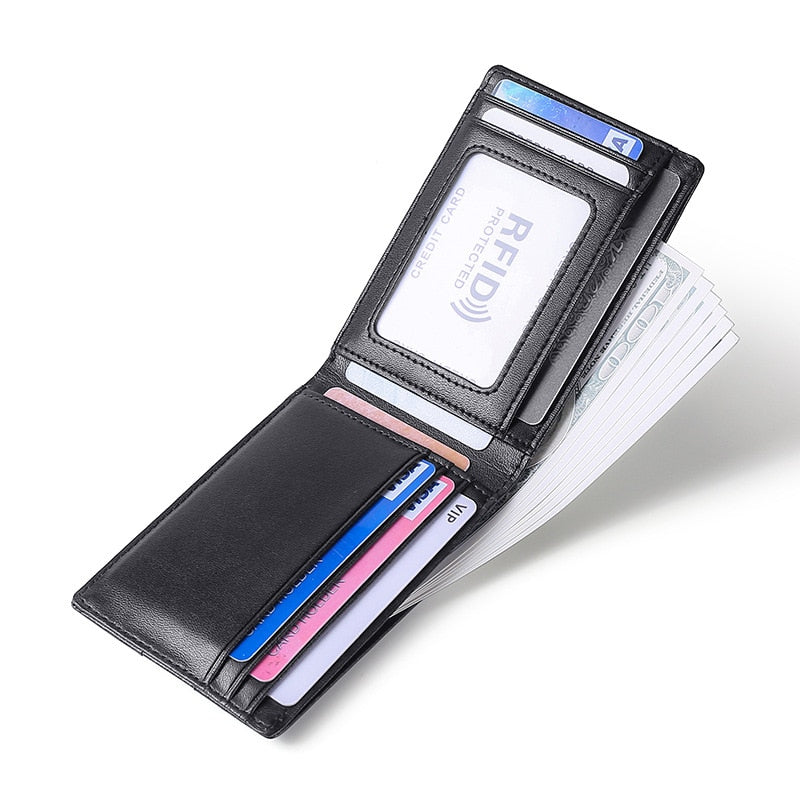 Cartera de Cuero para Hombre Antirrobo con Tecnología RFID Stefano Romano®
