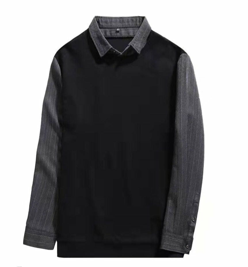 Camisa de Manga Larga Plus Size para Hombre Stefano Romano®