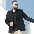 Blazer Plus Size Diseñador Poliéster para Hombre Alessandro Stefano Romano®