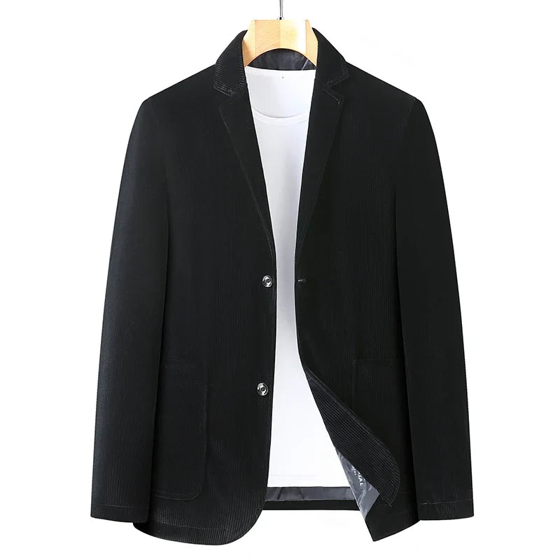 Blazer Plus Size de Terciopelo para Hombre Stefano Romano®