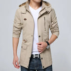 Chamarra Casual con Capucha para Hombre Stefano Romano®