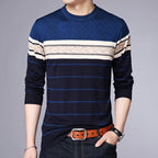 Suéter a Rayas Cuello Redondo para Hombre Marco Stefano Romano®