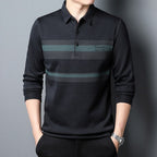 Camisa de Manga Larga Cuello Polo Algodón para Hombre Luca Stefano Romano®