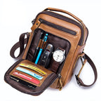 Bolsa Pequeña de Cuero Genuino para Hombre Marco Stefano Romano®
