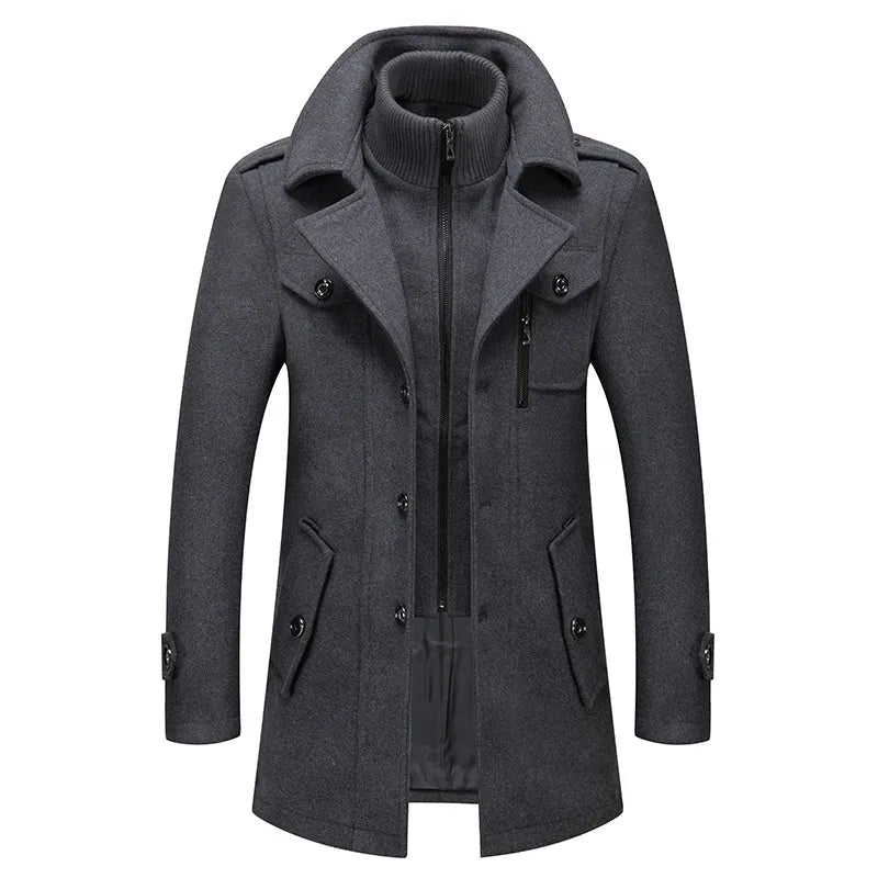 Abrigo Cuello Polo para Hombre de Diseñador Stefano Romano®
