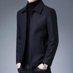 Abrigo para Hombre con Cuello Polo y Cierre Stefano Romano®