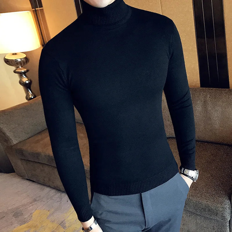 Suéter Cuello Alto Sastrería Italiana para Hombre Alessandro Stefano Romano®