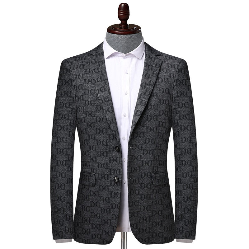 Blazer Plus Size Diseñador Poliéster para Hombre Enzo Stefano Romano®