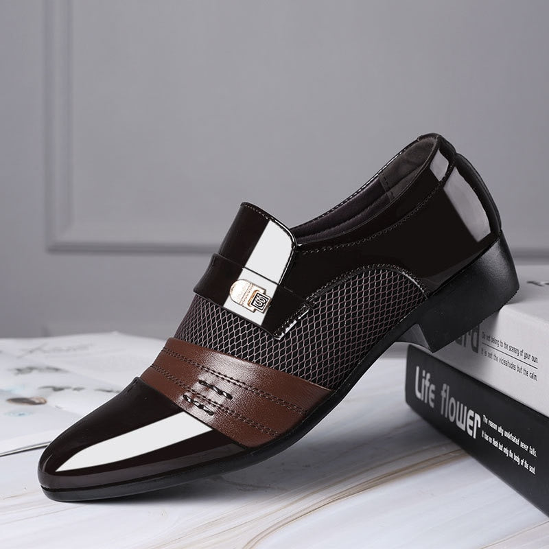 Zapato de Cuero Charolado para Hombre Alessandro Stefano Romano®
