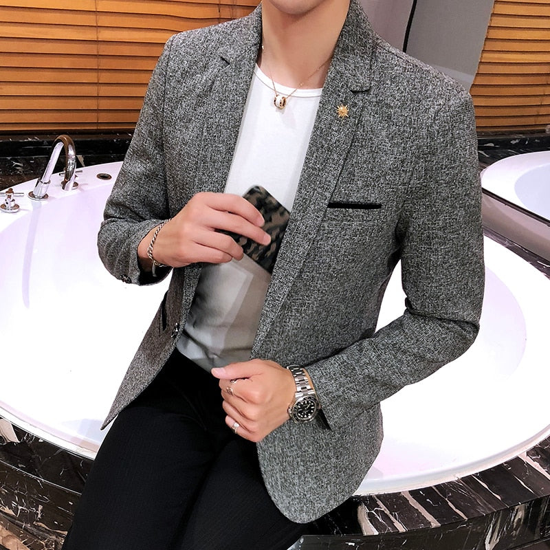 Blazer Sport Fino Moderno Algodón para Hombre Luca Stefano Romano®