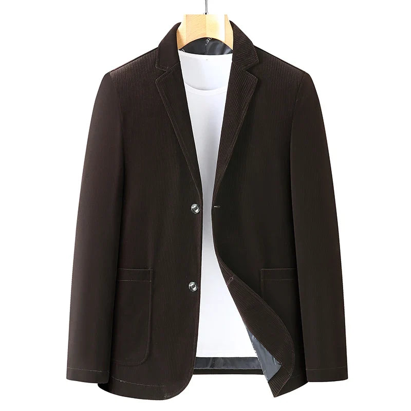 Blazer Plus Size de Terciopelo para Hombre Stefano Romano®