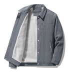 Chamarra Casual Cuello Polo Corte Regular para Hombre Alessandro Stefano Romano®