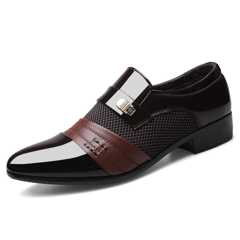 Zapato de Cuero Charolado para Hombre Alessandro Stefano Romano®