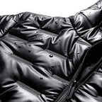 Abrigo Negro para Hombre Acolchado Burbuja Stefano Romano®