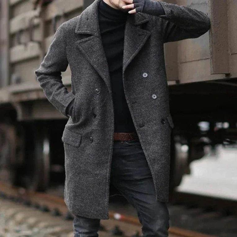 Abrigo Cruzado Corte Regular para Hombre Marco Stefano Romano®