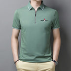 Playera Polo para Hombre con Cierre Stefano Romano®
