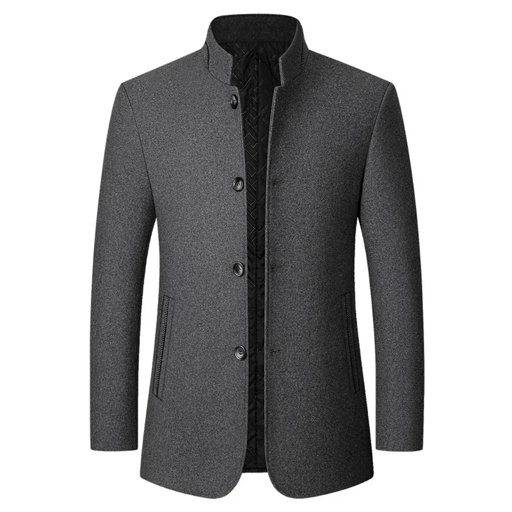 Abrigo Cuello Alto para Hombre de Diseñador Stefano Romano®