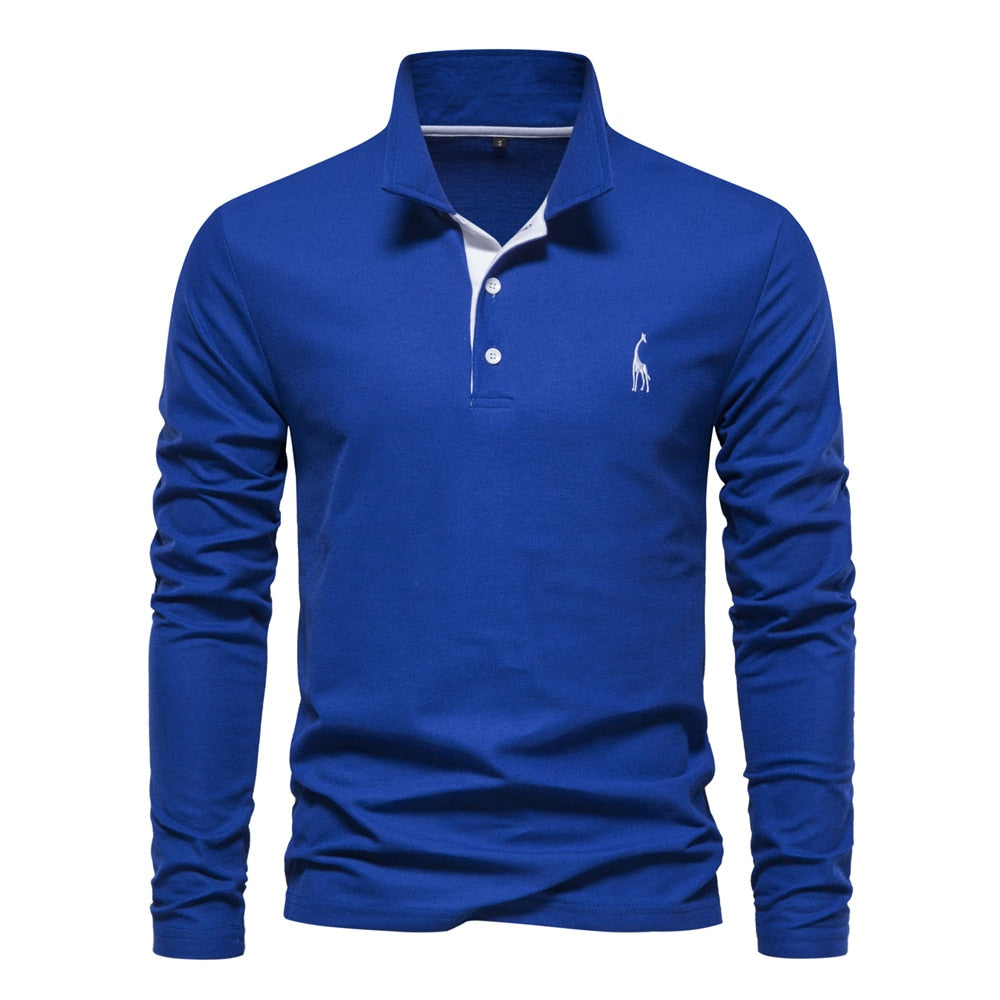 Playera Polo de Manga Larga para Hombre Stefano Romano®