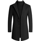 Abrigo de Lana de Diseñador Slim Fit para Hombre Marco Stefano Romano®