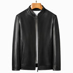 Chamarra de Cuero Diseñador Premium para Hombre Stefano Romano®