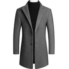 Abrigo de Lana de Diseñador Slim Fit para Hombre Marco Stefano Romano®