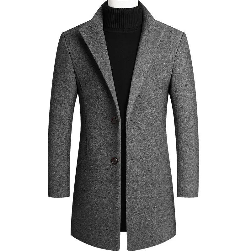 Abrigo de Lana de Diseñador Slim Fit para Hombre Marco Stefano Romano®
