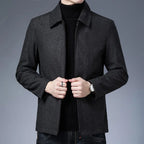 Abrigo para Hombre con Cuello Polo y Cierre Stefano Romano®