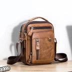 Bolsa Pequeña de Cuero Genuino para Hombre Marco Stefano Romano®