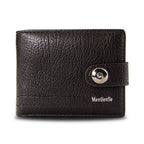 Cartera de Cuero con Botón para Hombre Stefano Romano®