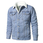 Chamarra de Mezclilla con Forro de Lana Cuello Polo para Hombre Marco Stefano Romano®