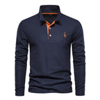 Playera Polo de Manga Larga para Hombre Stefano Romano®