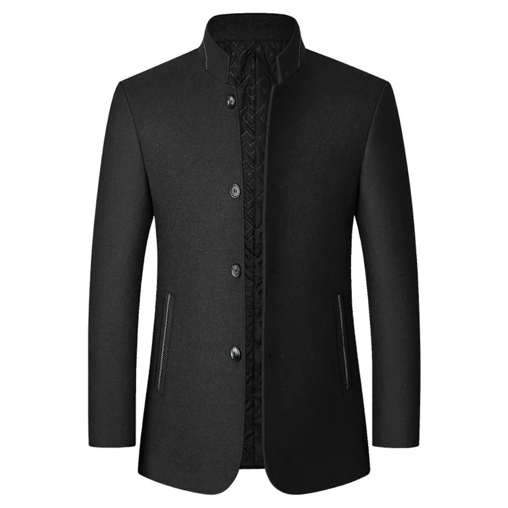 Abrigo Cuello Alto para Hombre de Diseñador Stefano Romano®