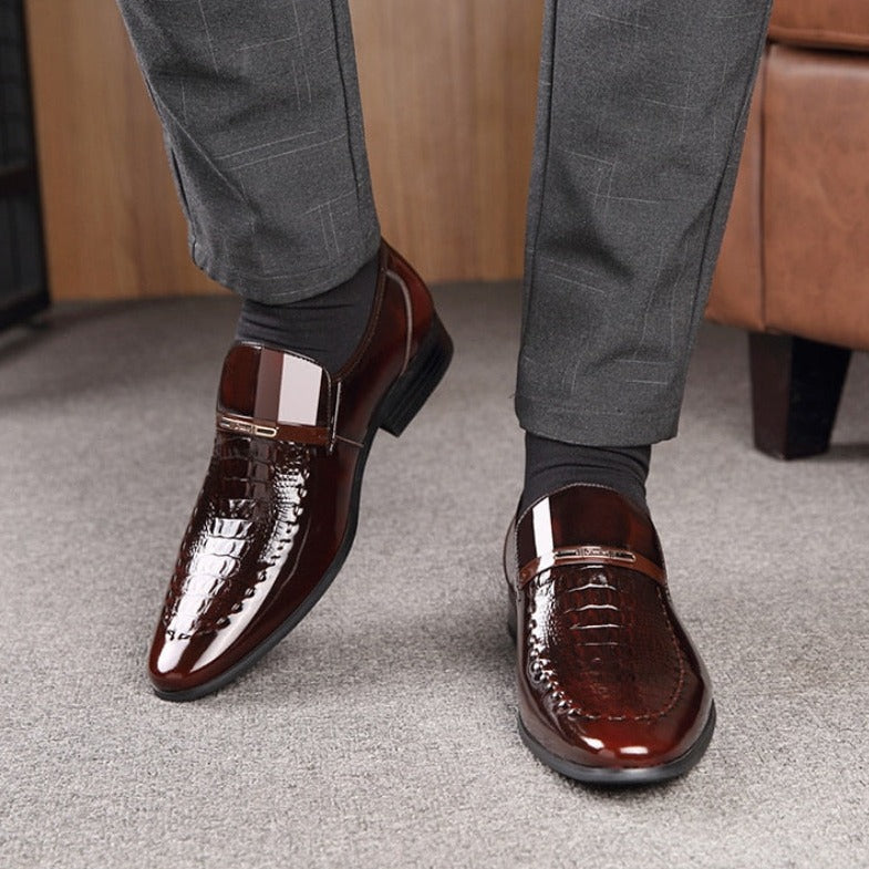 Zapato de Cuero Charolado para Hombre Marco Stefano Romano®